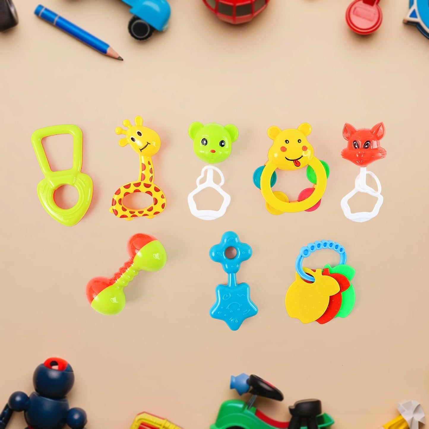 Baby Rattle Set 8 Pieces