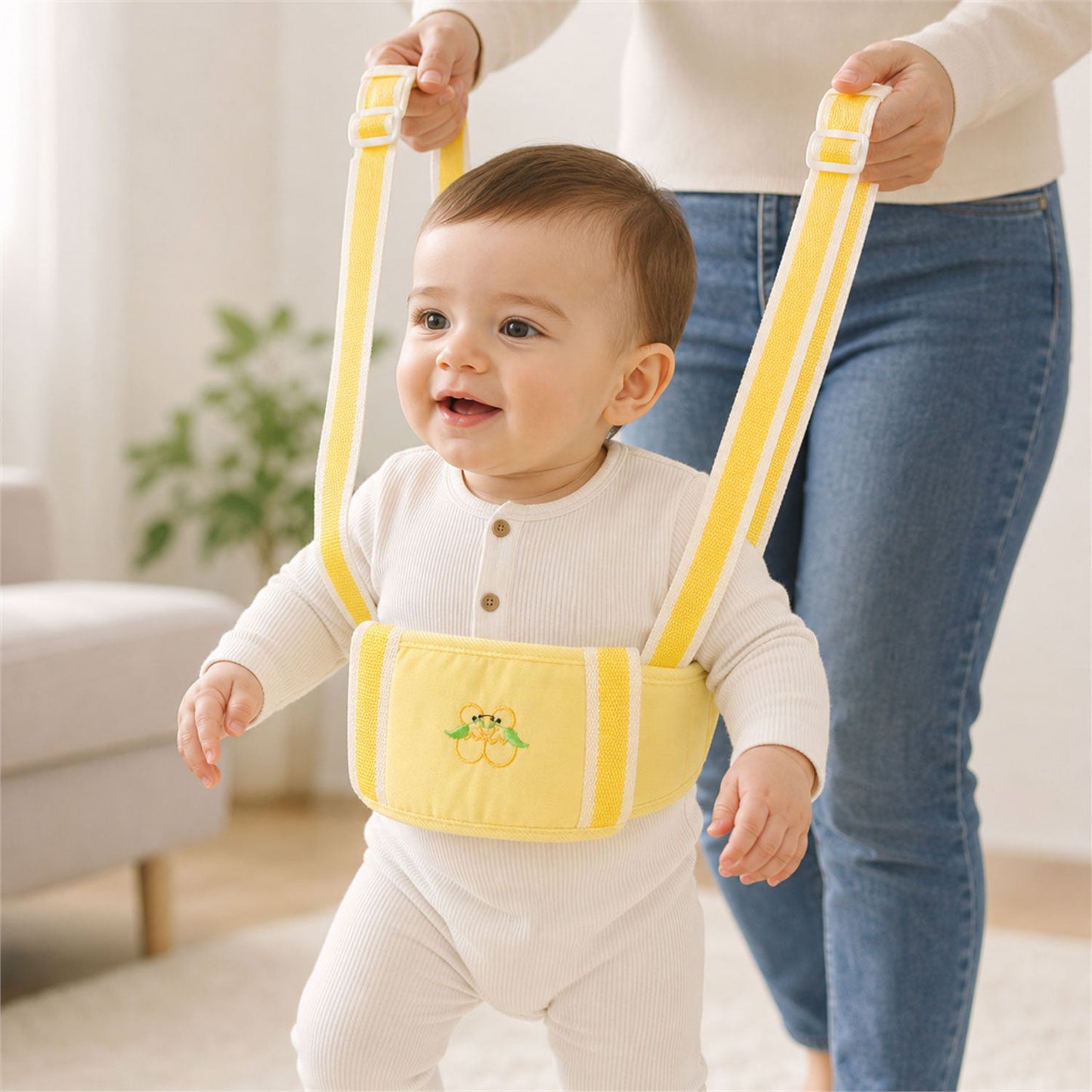 Baby Walking Assistance Belt Soft Adjustable Toddler First Steps Harness