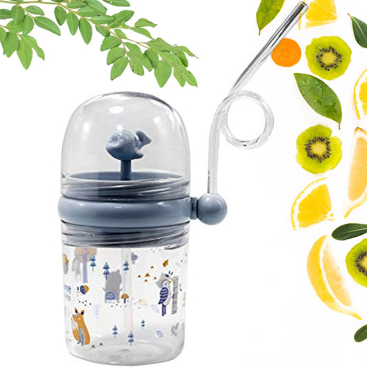 Whale Spray Sippy Cup with Straw and Lid