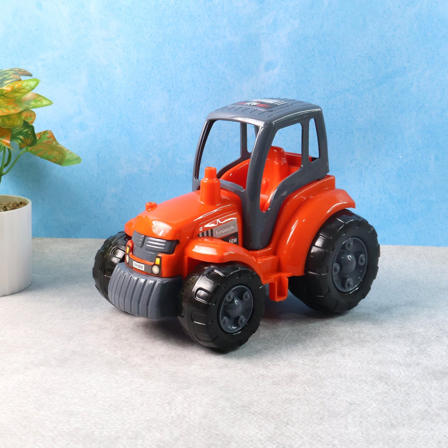 Friction Powered Kids Tractor Toy Pull Go Farm Vehicle