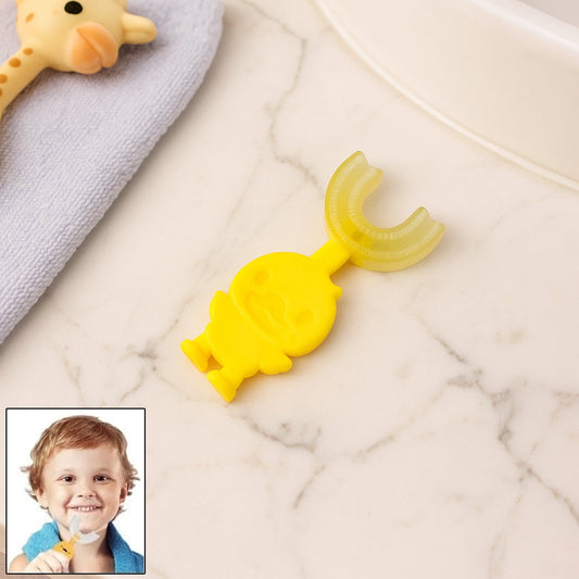 Baby Duck U-Shape Silicone Toothbrush 360 Gentle Clean