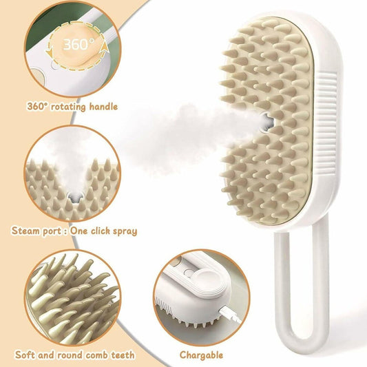 Electric Pet Steam Brush Massage
