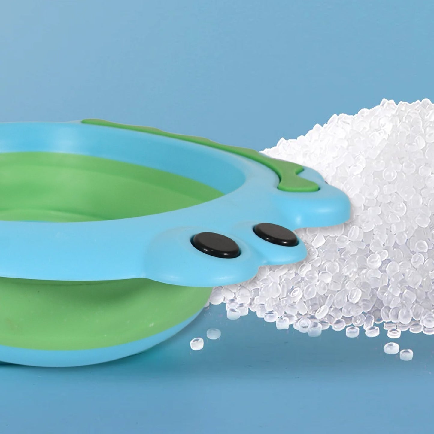 Frog Shape Foldable Baby Wash Basin (33×31cm)