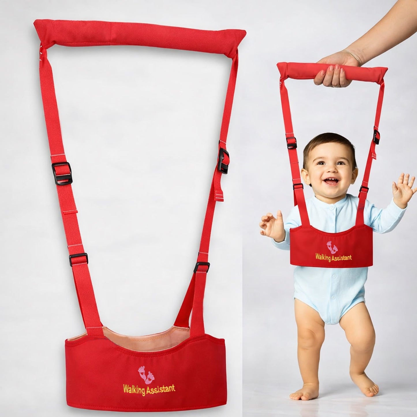 Adjustable Baby Walking Assistant Harness with Safety Belt