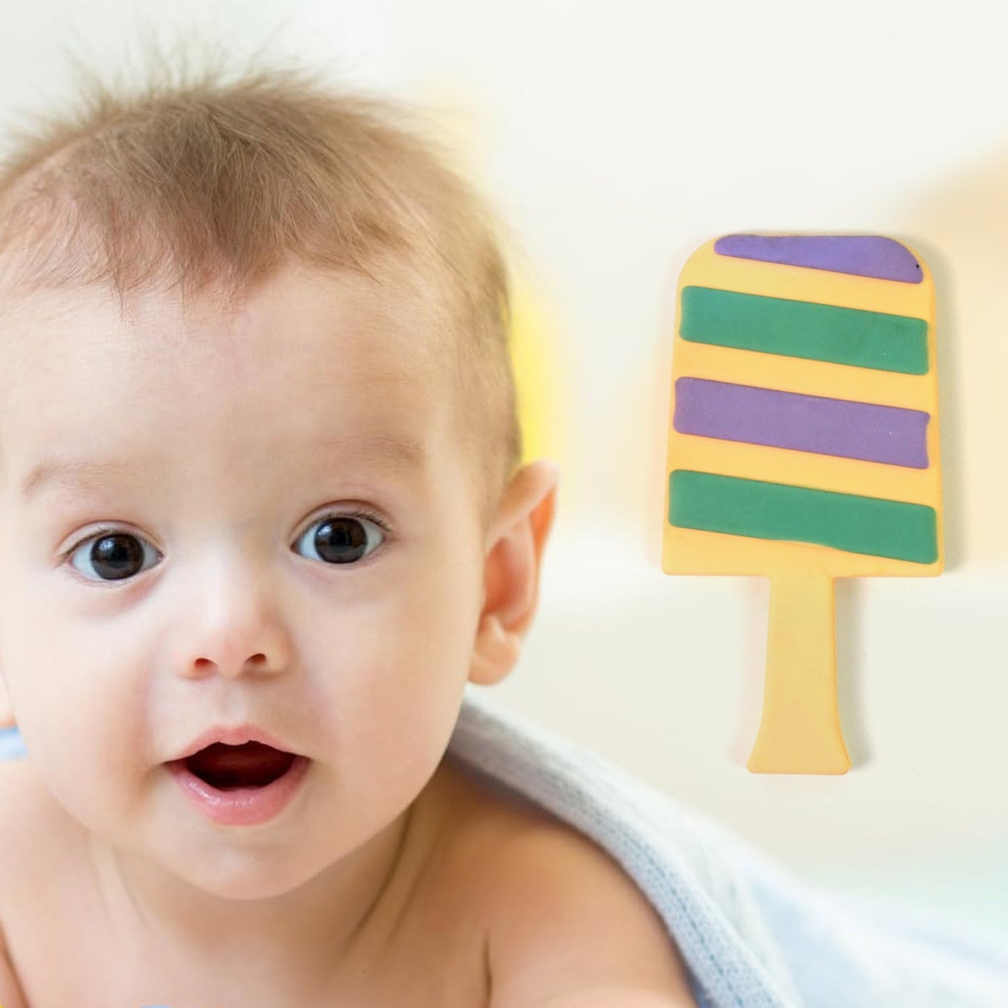 Silicone Candy Shape Baby Teether — BPA-Free (1 Pc)