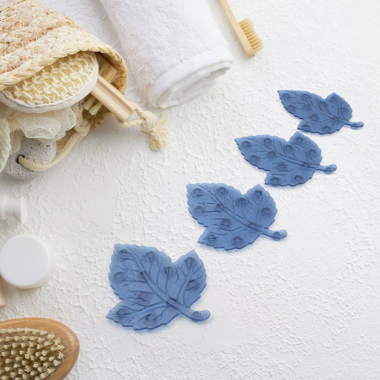 Baby Anti-Slip Leaf Bath Mat 4pc