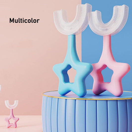 Kids U-Shape Star Silicone Toothbrush 360 Gentle Clean