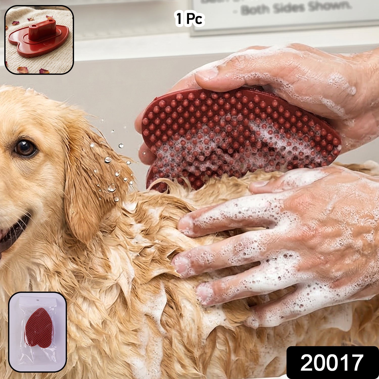Pet Bath Brush Soft Bristles for Gentle Grooming and Massage