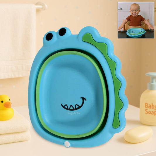 Frog Shape Foldable Baby Wash Basin (33×31cm)