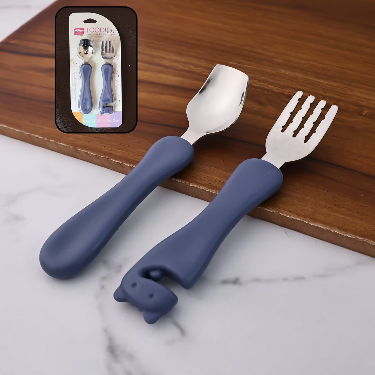 Stainless Steel Baby Spoon Fork Set