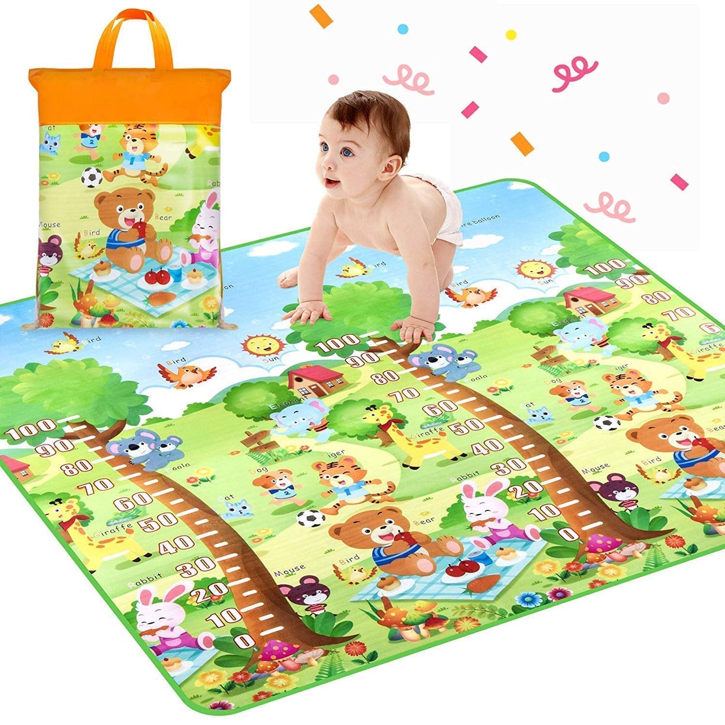 Baby Play Mat Waterproof Double-Sided 120x180cm