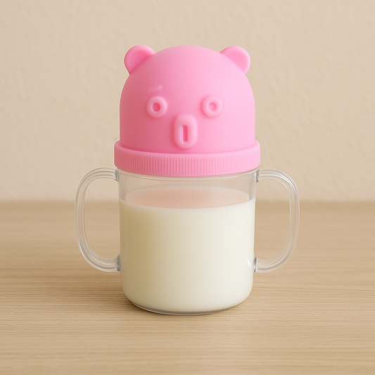Baby Milk Sippy Mug — Leakproof Nursing Cup (250ml)