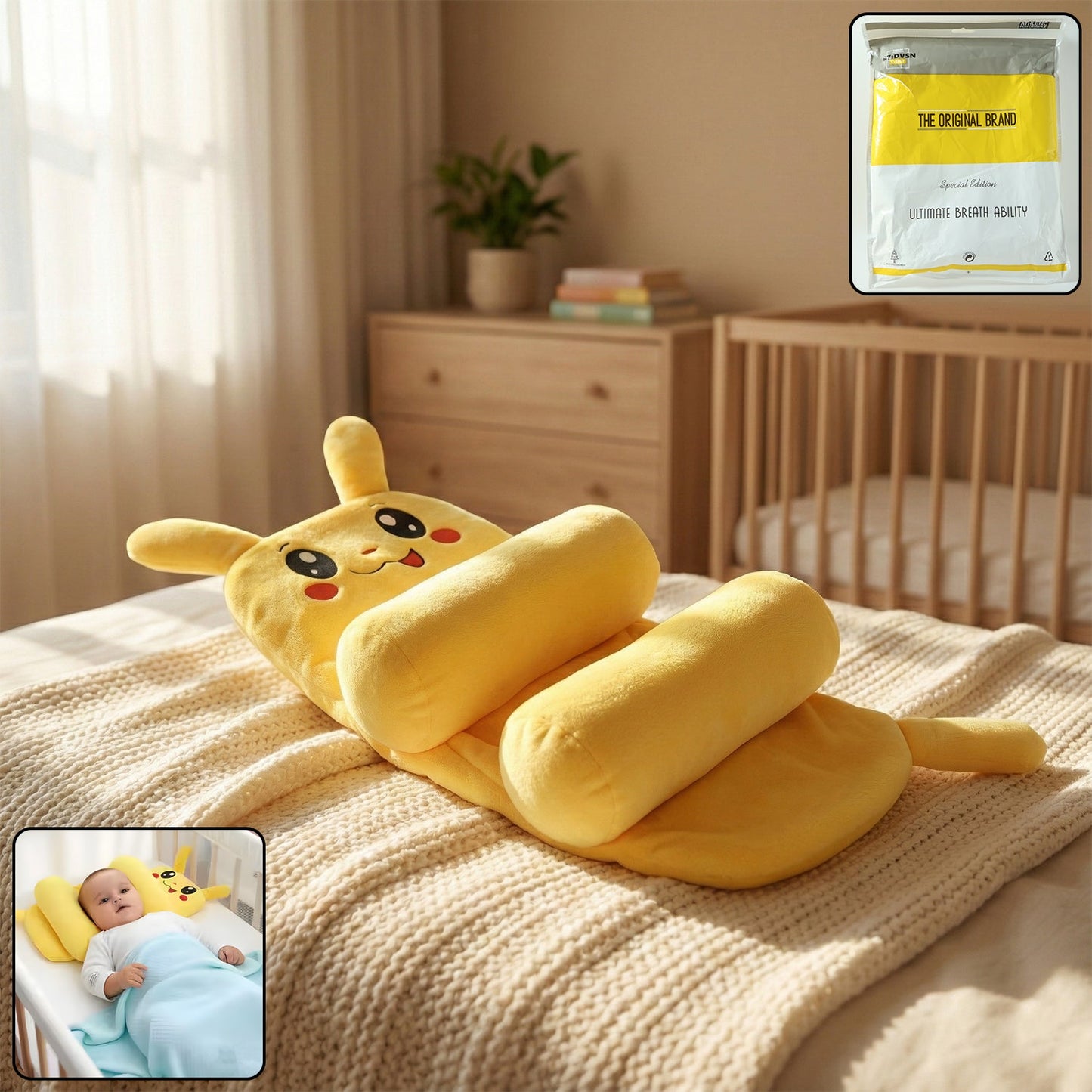 Baby Sliding Pillow Soft Support for Comfortable Sleep