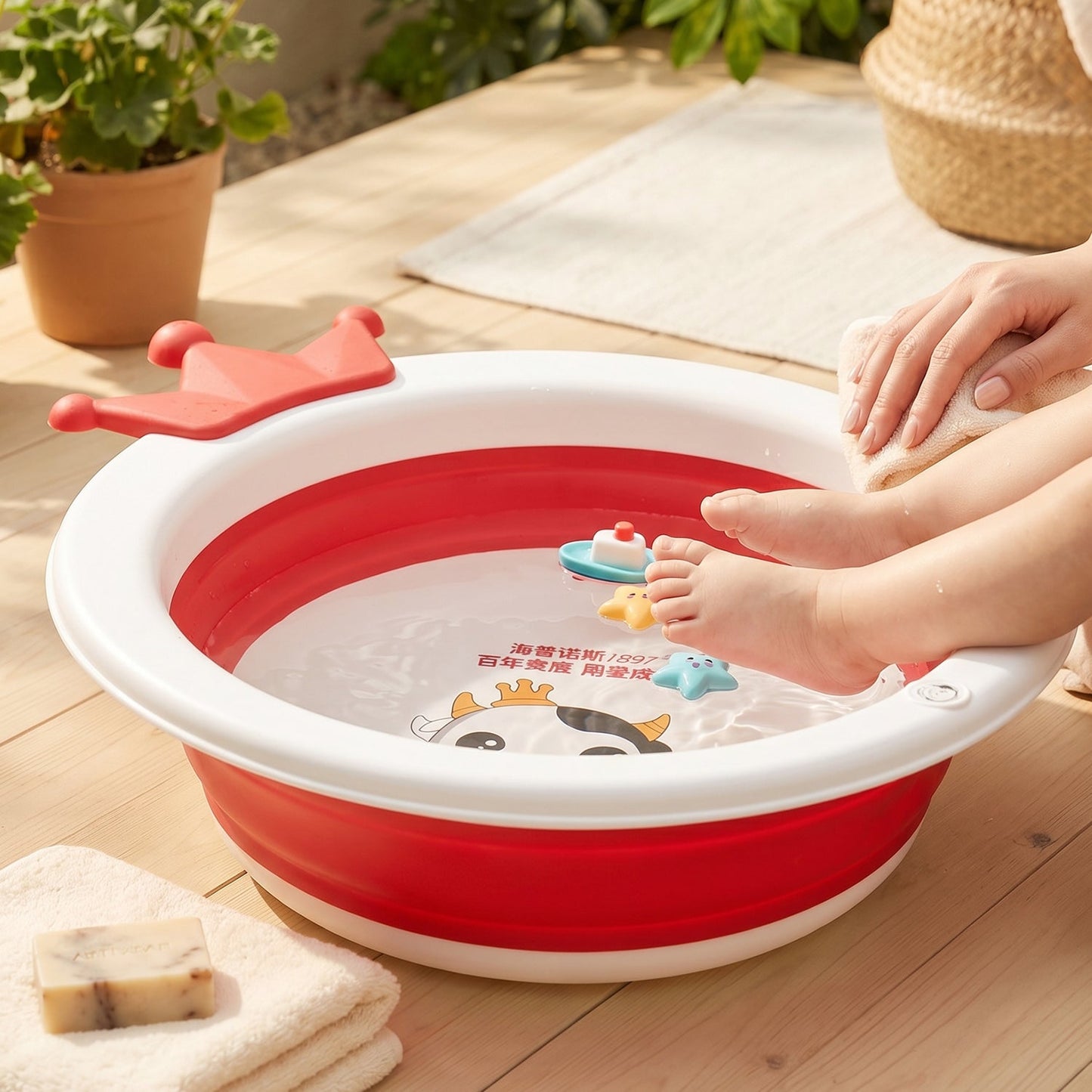 Baby Bathtub with Non-Slip Base