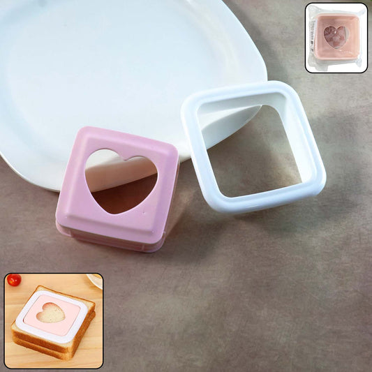 Heart Shape Sandwich Cutter Bread Press for Kids
