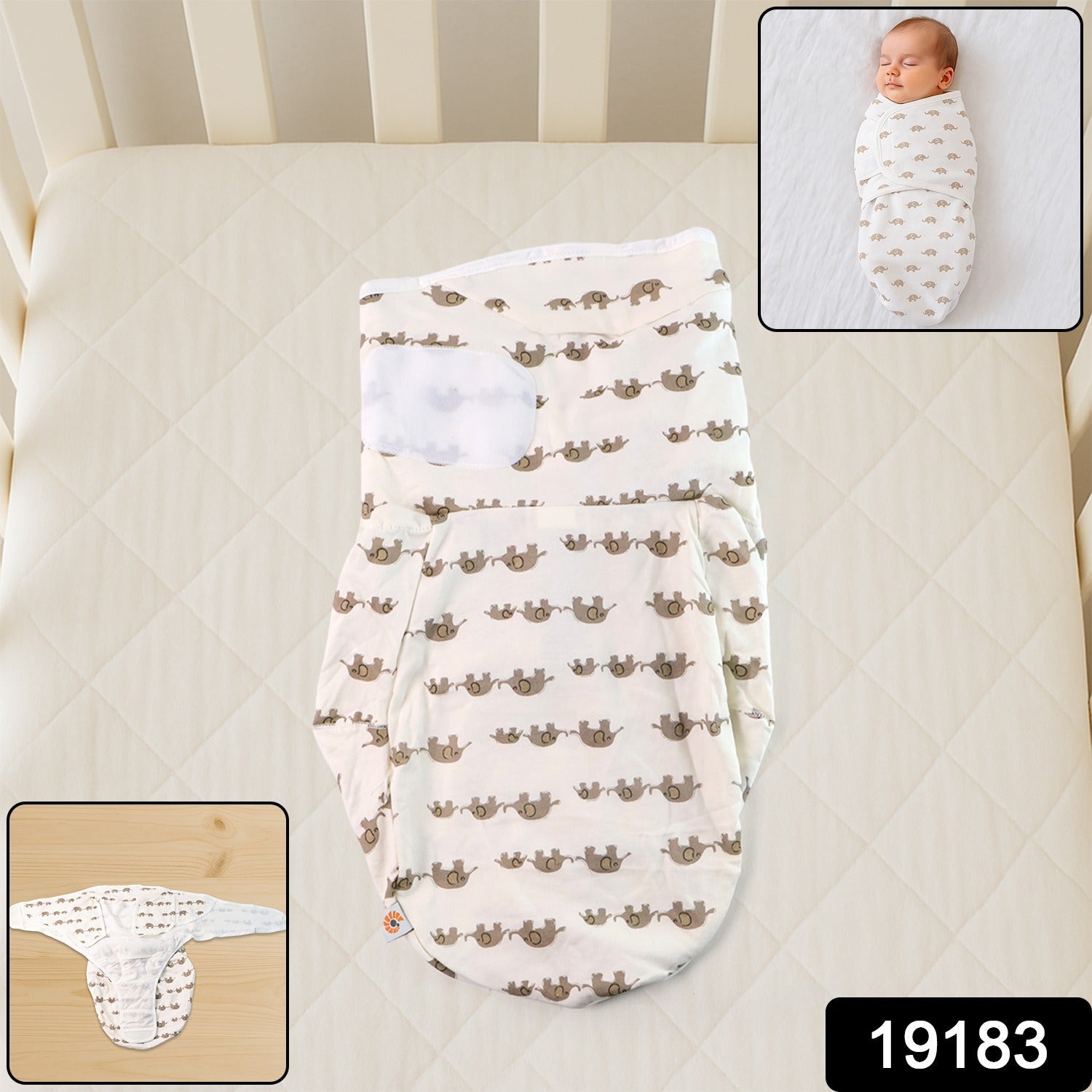 Soft Cotton Baby Swaddle Wrap for Newborns